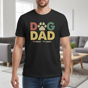 Custom Personalized Dog Dad T-Shirt with Paw Print main product photo