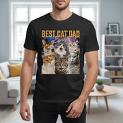Custom Photo Upload Best Cat Dad Ever T-Shirt main product photo