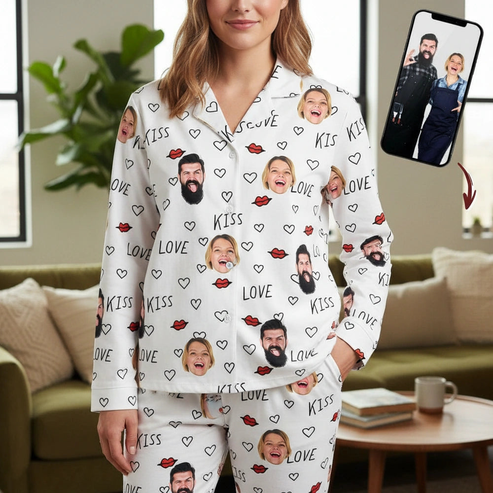 Custom Couple Photo Pajamas main product photo