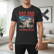 Custom Photo Upload T-Shirt with Cat Dad The Man The Myth Design main product photo