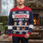 Custom Photo Upload Sweater This Grandma Belongs To - Grandma main product photo