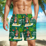 Custom Photo Beach Shorts with Retired Not My Problem Anymore main product photo