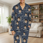 Custom Photo Upload Pajamas with Princess Text and Crown Pattern main product photo