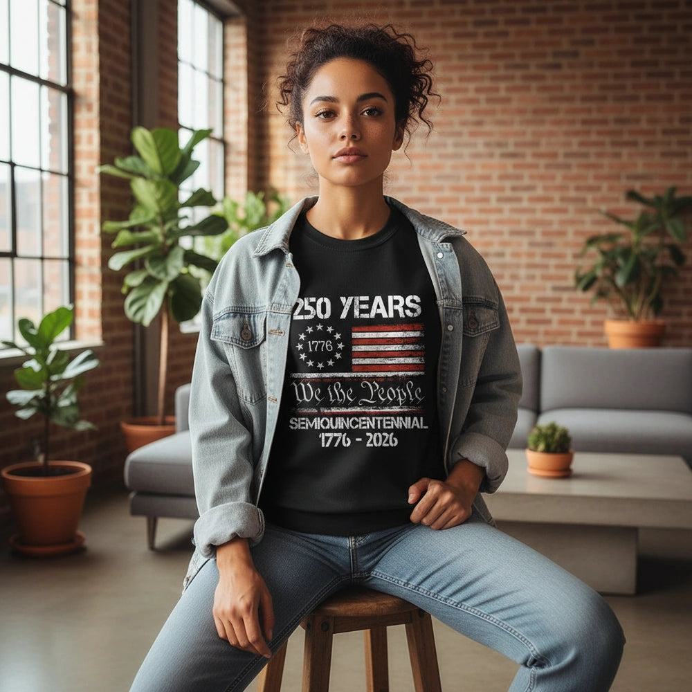 America s 250th Anniversary United States Semiquincentennial Dark Shirt main product photo