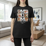 Custom Photo Upload T-Shirt with MOM Photo Collage Design main product photo