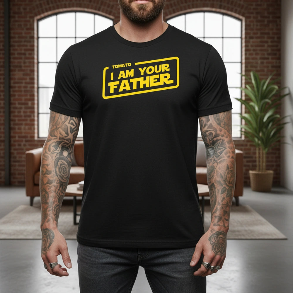 Custom Personalized I Am Your Father T-Shirt with Tomato Text main product photo