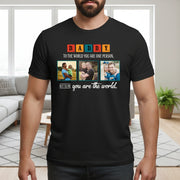 Custom Photo Upload T-Shirt Daddy You Are The World main product photo
