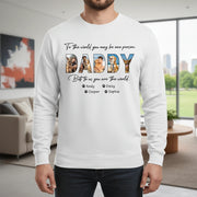 Custom Photo Upload Hoodie To the World You Are the World main product photo