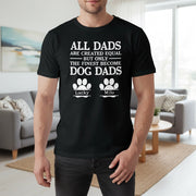 Custom Personalized Dog Dad T-Shirt with Paw Prints main product photo