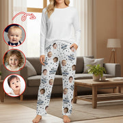 Custom Photo Upload Pajamas with Best Mom Ever and Stars main product photo