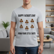 Custom Personalized Happy Father's Day From Your Little Shits T-Shirt main product photo