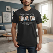 Custom Photo Upload Hoodie with Happy Father's Day Design main product photo