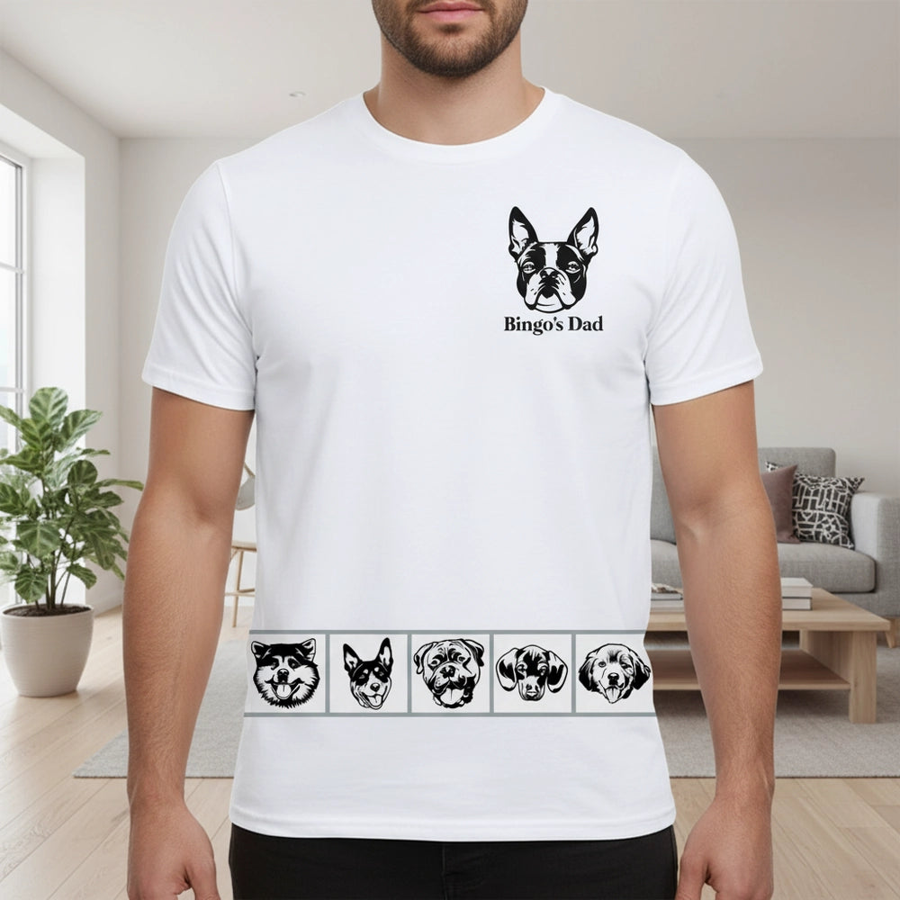 Custom Personalized T-Shirt with Dog Portrait main product photo