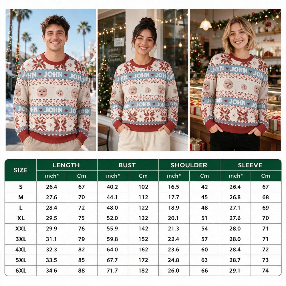 Custom Colorful Ugly Christmas Sweater — Christmas Gift NFQCB