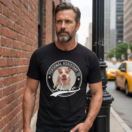 Custom Personal Assistant Dog Cat Pet T-Shirt — Gift for Pet Lovers V4FYQ