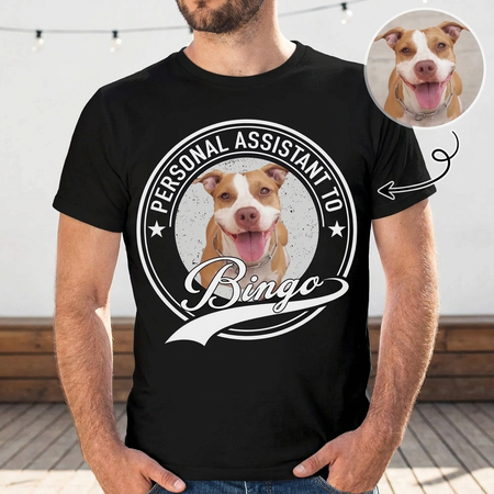 Custom Personal Assistant Dog Cat Pet T-Shirt — Gift for Pet Lovers V4FYQ