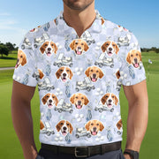 Custom Pet Photo Golf Polo Shirt 7SJDY