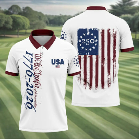 USA 250 custom patriotic gift - Personalized American pride apparel from GoldMonkey Print