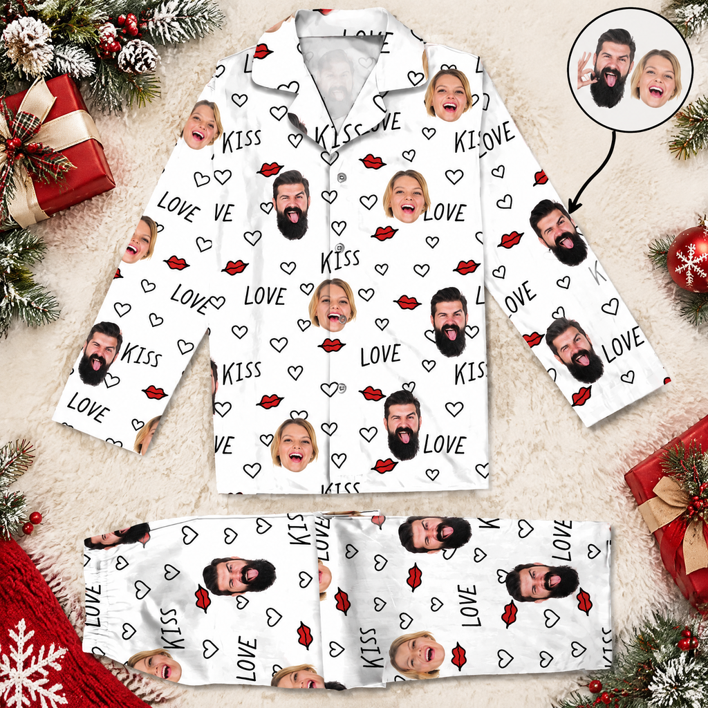 Custom Couple Photo Pajamas VOQVK