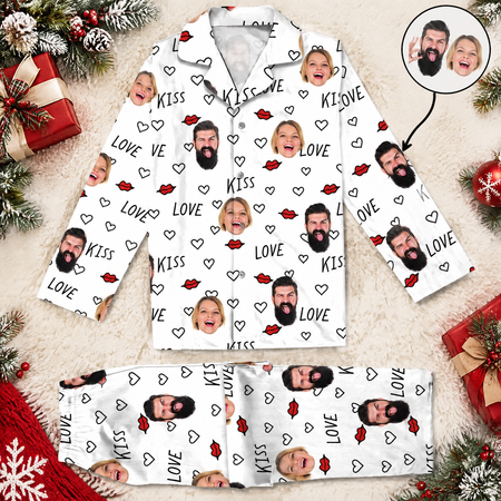 Custom Couple Photo Pajamas VOQVK