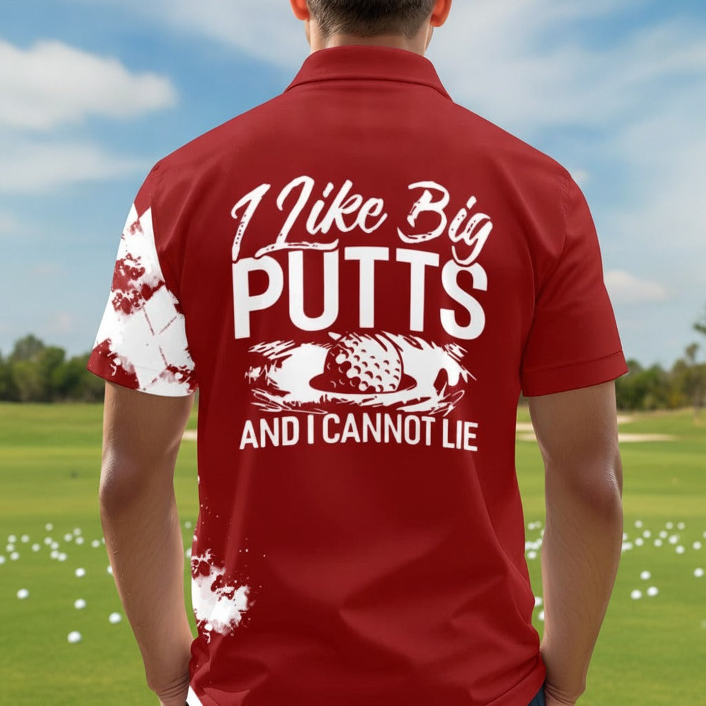 I Like Big Putts Custom Name Polo Shirt AV9ZK