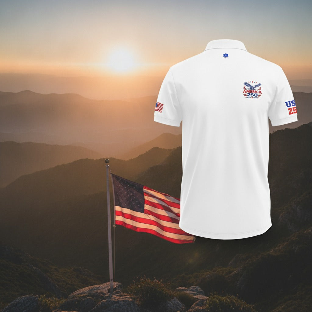 Custom Name USA 250 1776-2026 Polo Shirt MRVW5