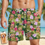 Custom Photo Tropical Style Dog Beach Short C7EWJ