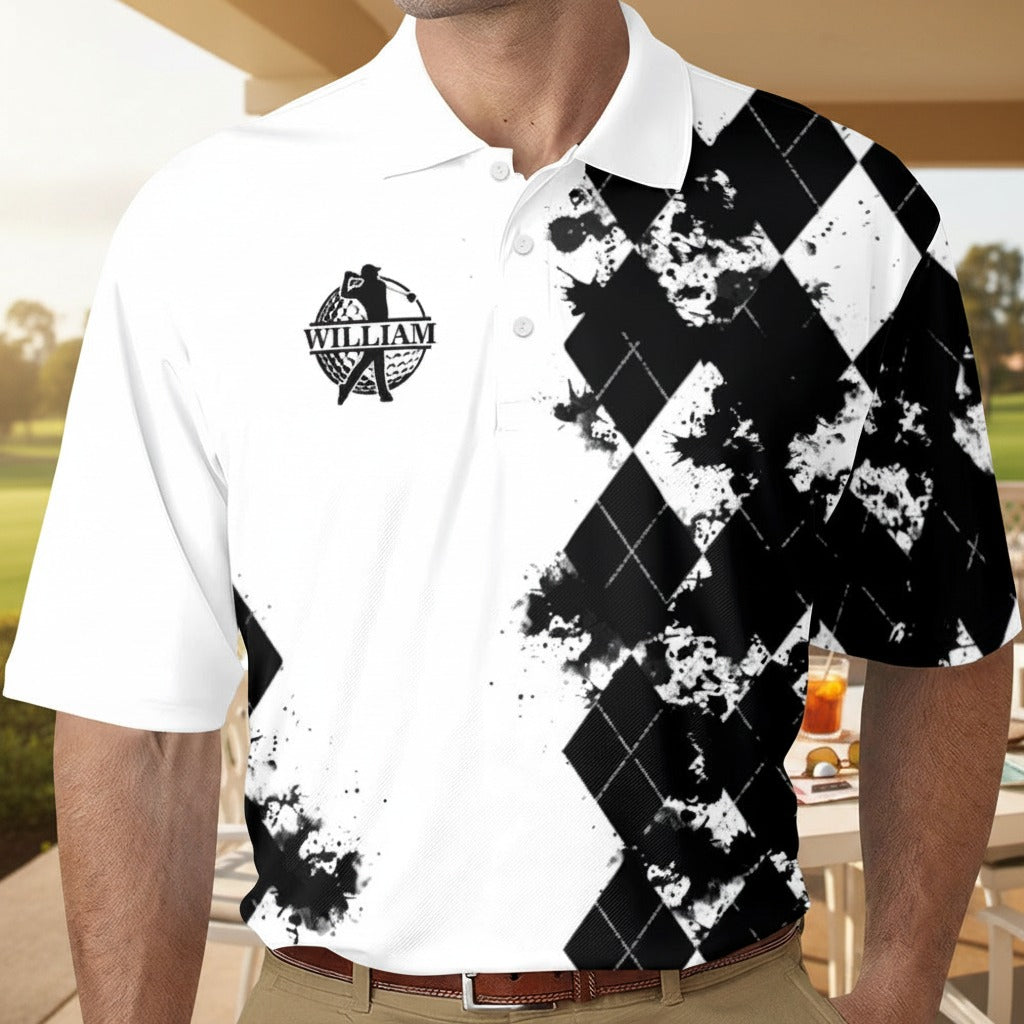 I Like Big Putts Custom Name Polo Shirt AV9ZK