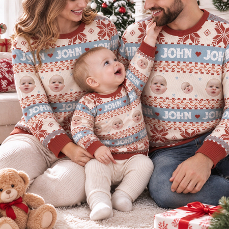 Custom Colorful Ugly Christmas Sweater — Christmas Gift NFQCB
