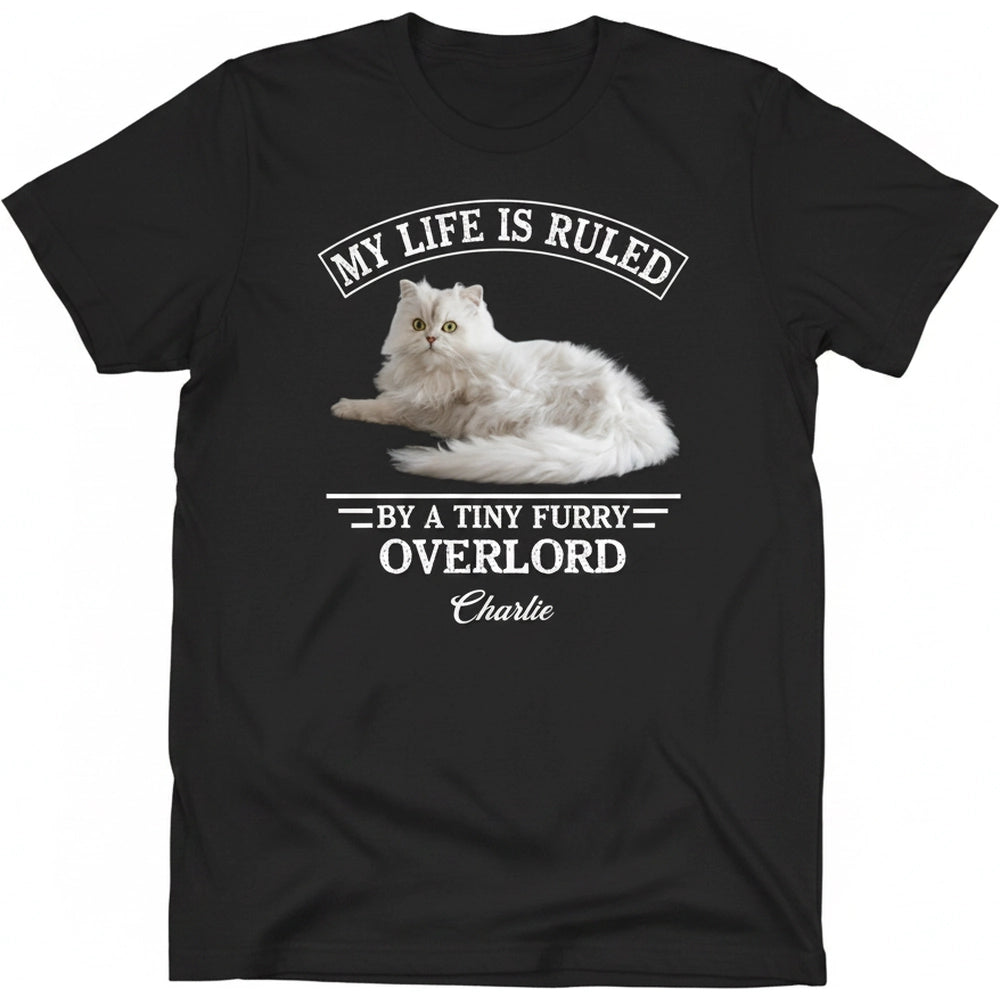 My Life Is Ruled By Cats Dogs Personalized Photo Pet T-Shirt product on white background