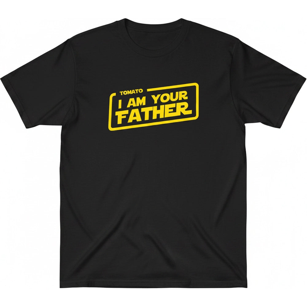 Custom Personalized I Am Your Father T-Shirt with Tomato Text product on white background
