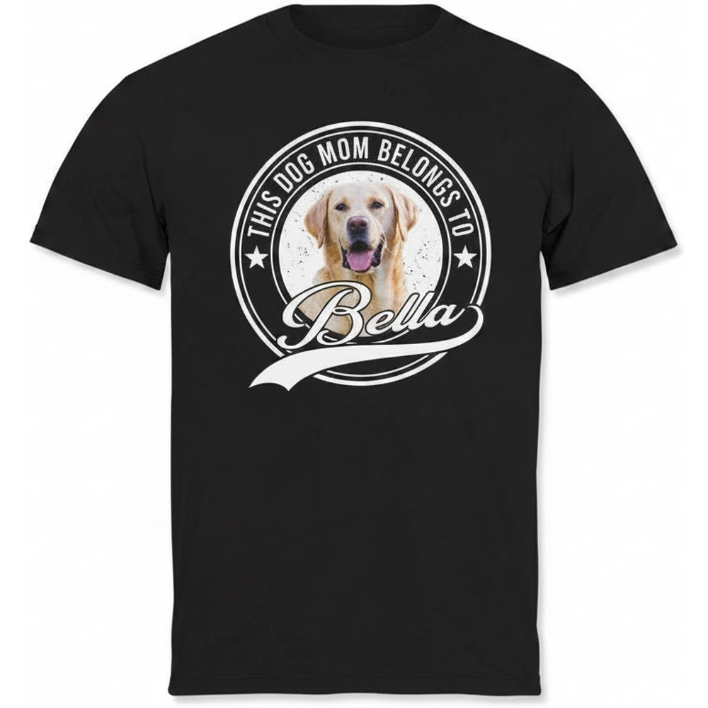 This Human Belongs To Dog Cat T-Shirt product on white background