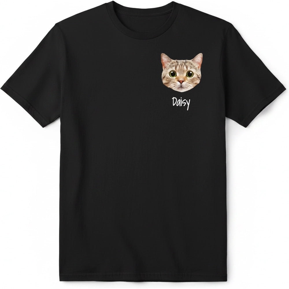 Custom Photo Upload Hoodie with Cat Face product on white background