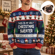 Custom Personalized Pug Sweater This Is My Ugly Christmas Sweater 4AMR6