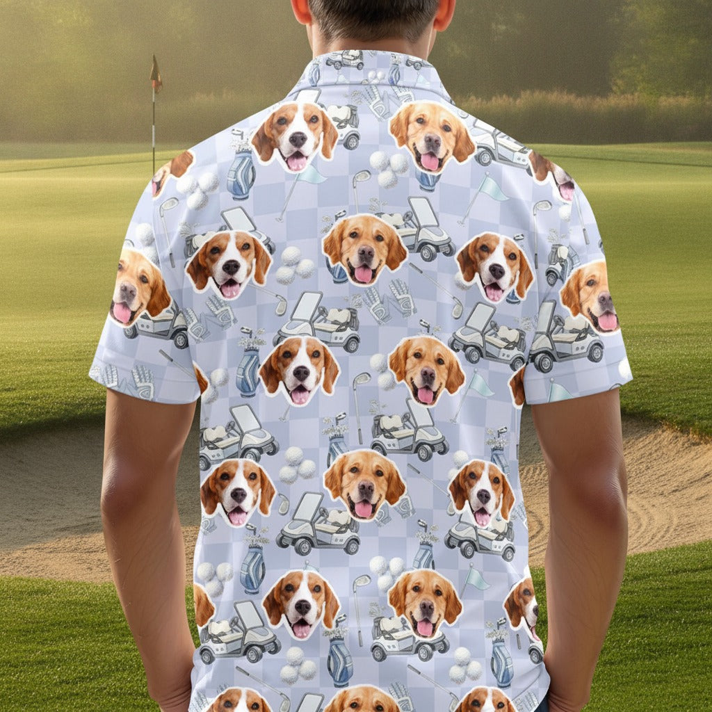Custom Pet Photo Golf Polo Shirt 7SJDY