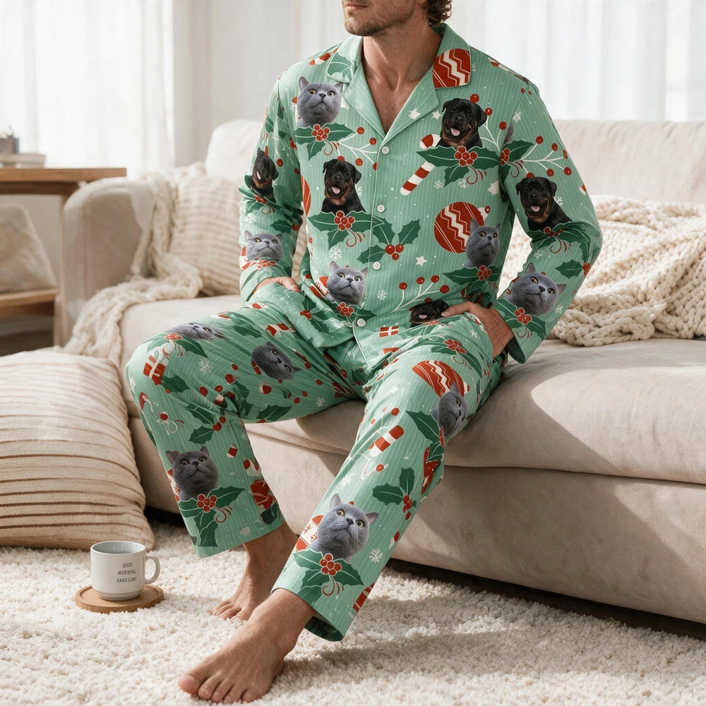 Custom Christmas Dog Cat Pajamas — Christmas Gift 8WSNB