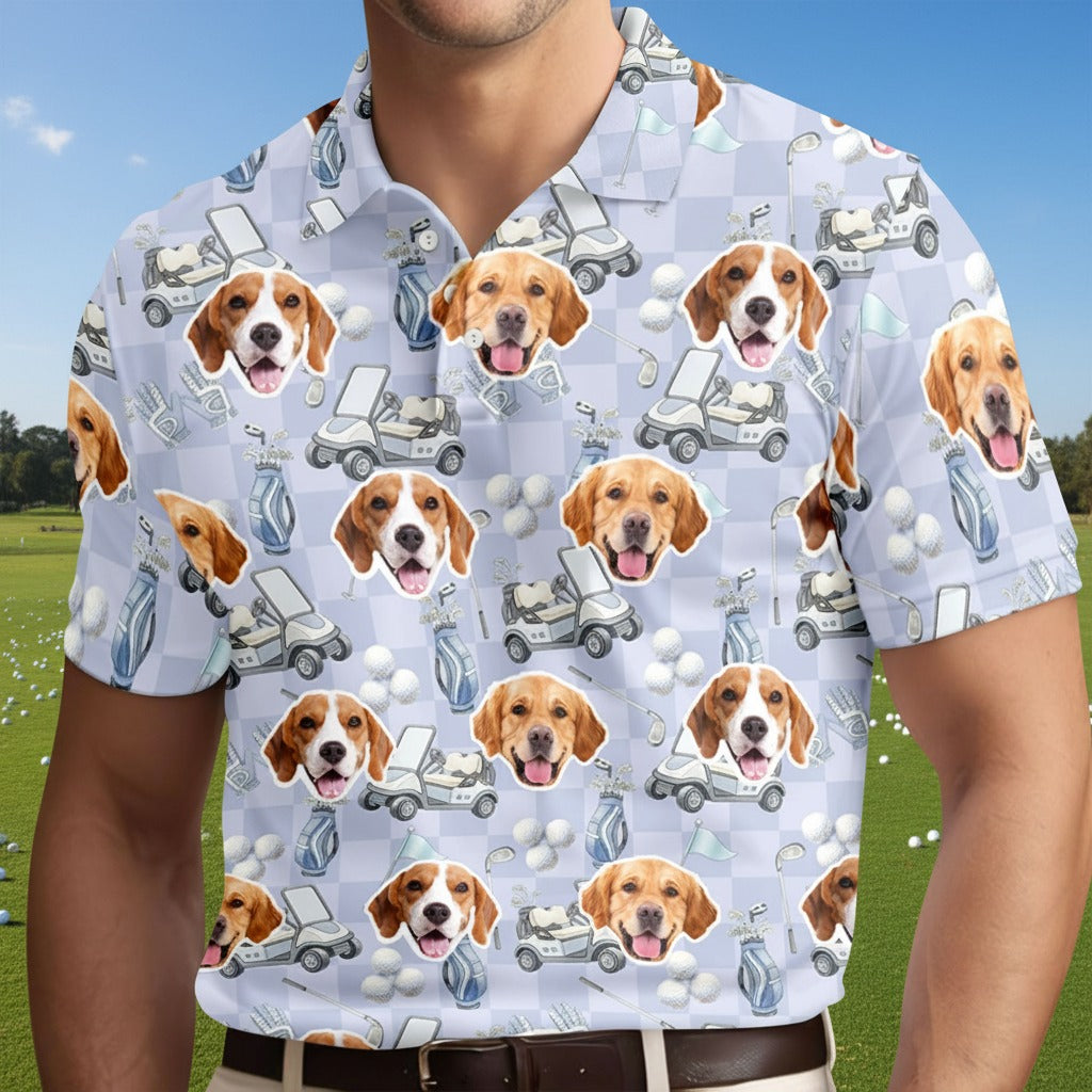Custom Pet Photo Golf Polo Shirt 7SJDY