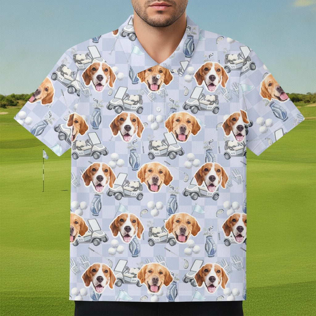 Custom Pet Photo Golf Polo Shirt 7SJDY