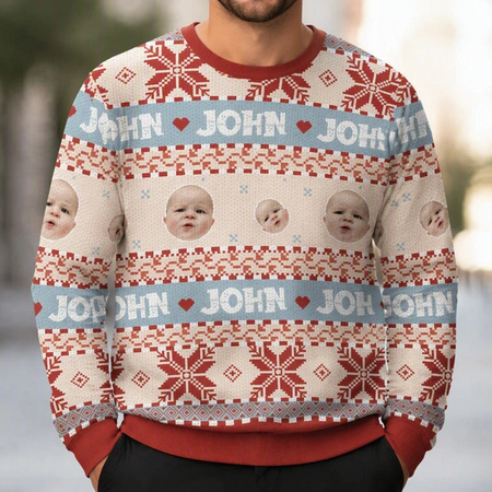 Custom Colorful Ugly Christmas Sweater — Christmas Gift NFQCB
