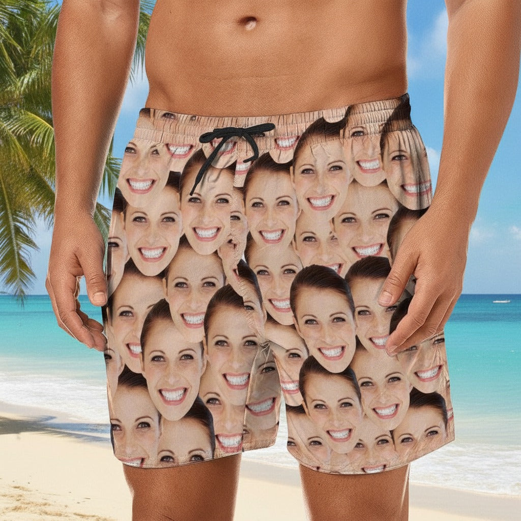 Custom Photo Full Face Beach Short BPFMB