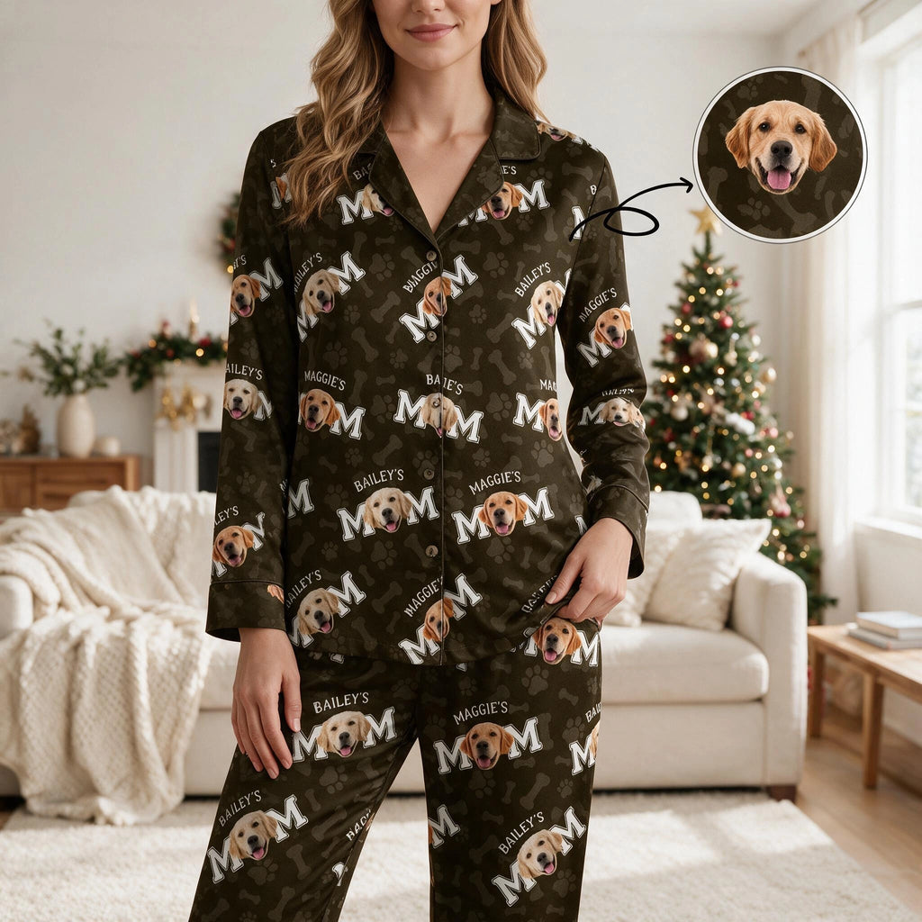 Custom Dog Dad Mom Pajama Set — Gift for Dad ATCRU