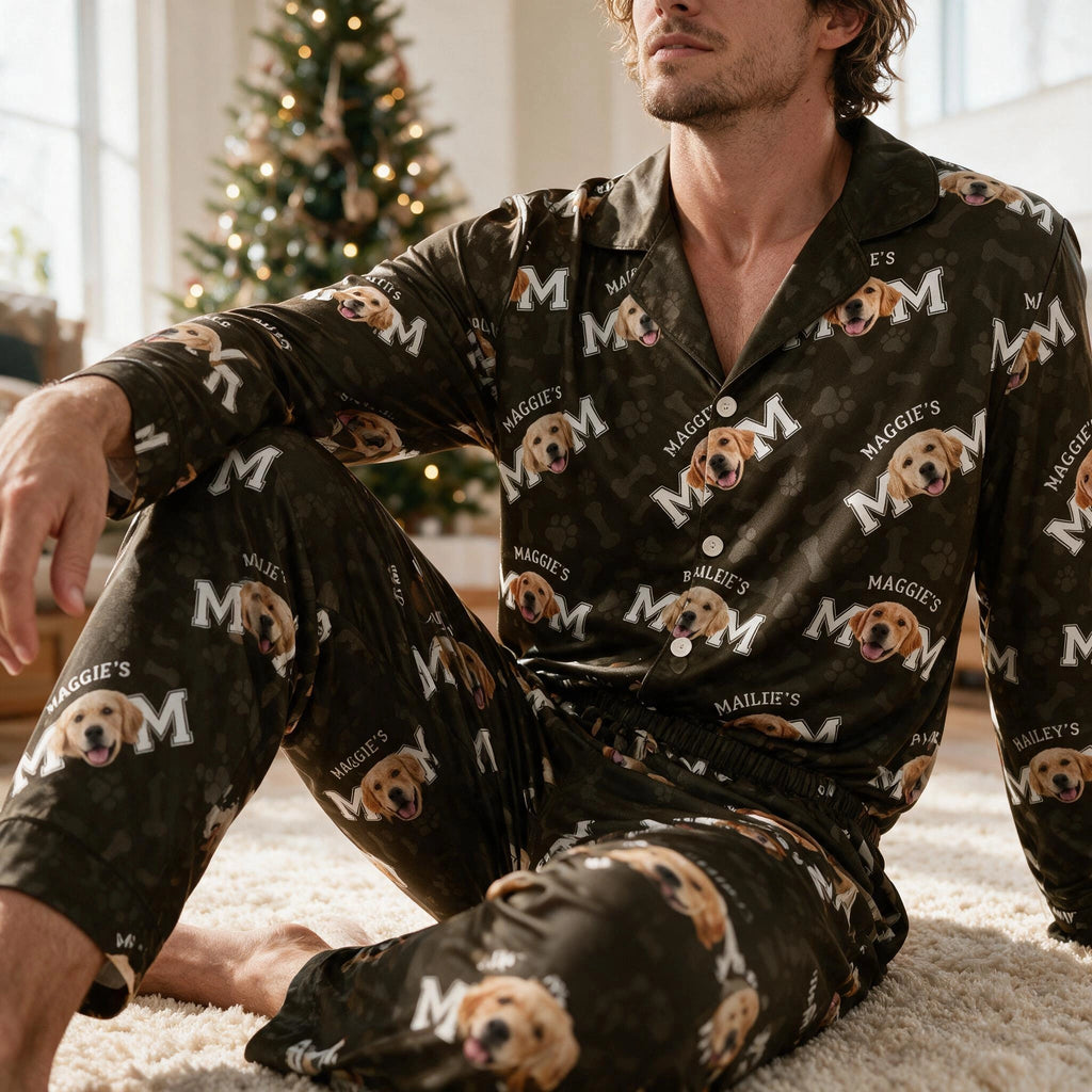 Custom Dog Dad Mom Pajama Set — Gift for Dad ATCRU