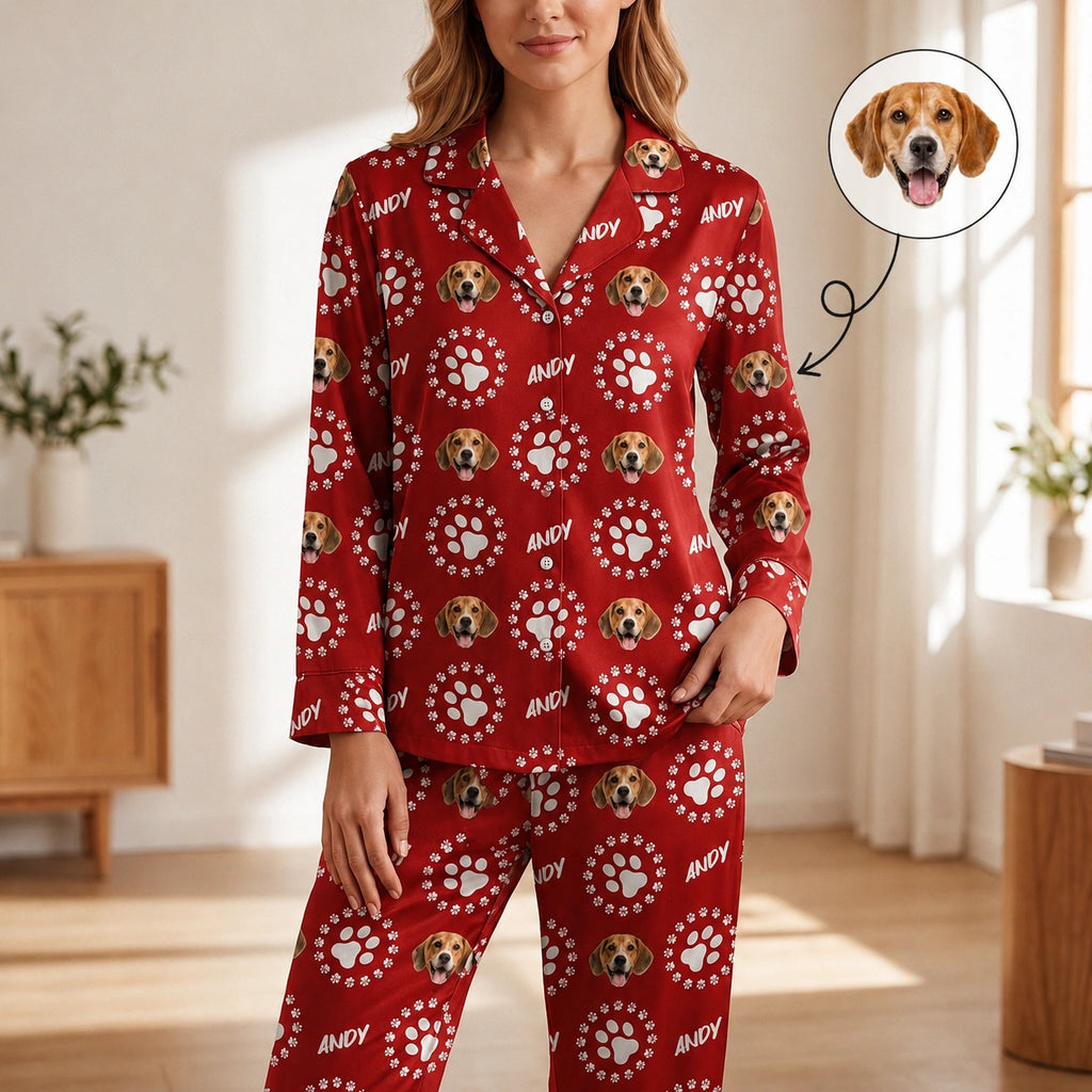 Custom Dog Cat Paw Pajamas — Gift for Pet Lovers DNGSX