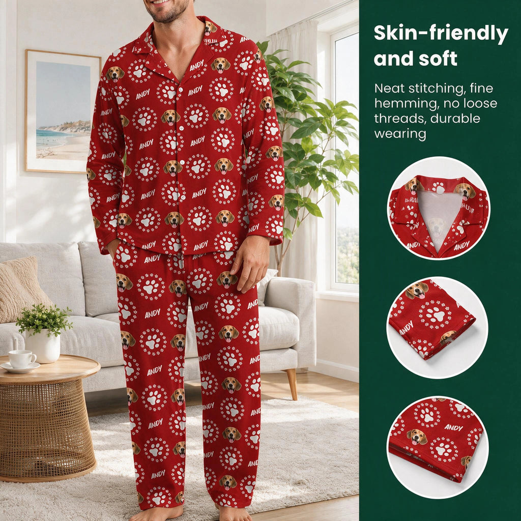 Custom Dog Cat Paw Pajamas — Gift for Pet Lovers DNGSX