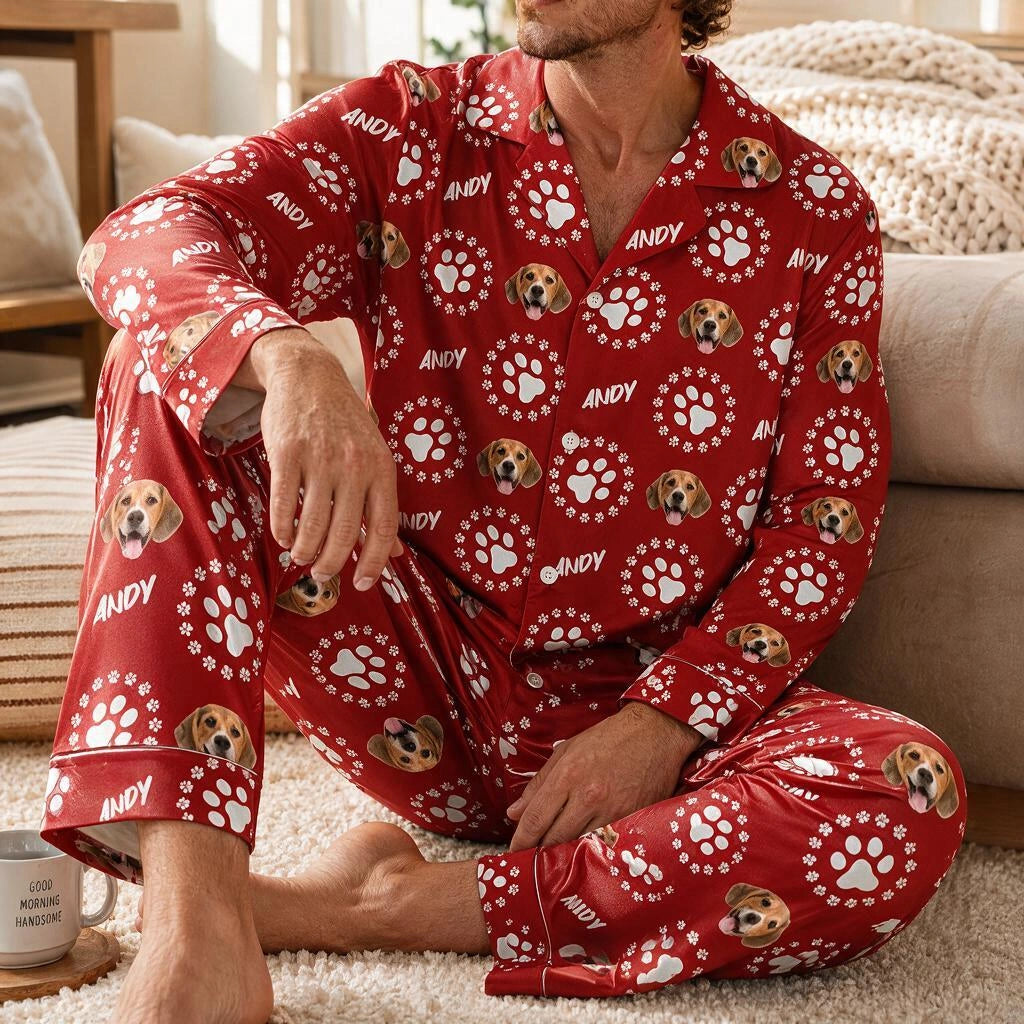 Custom Dog Cat Paw Pajamas — Gift for Pet Lovers DNGSX