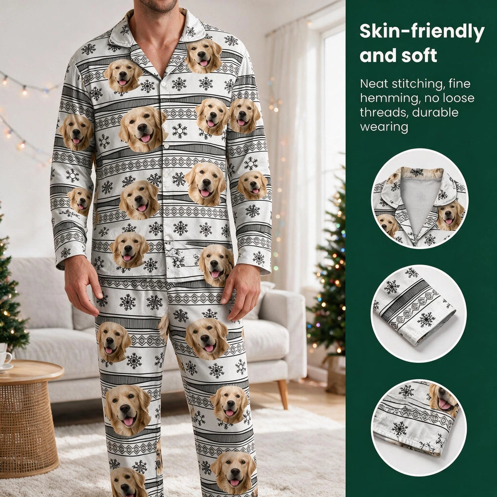 Custom Dog Aboriginal Pattern Family Pajamas — Family Gift G2NT2