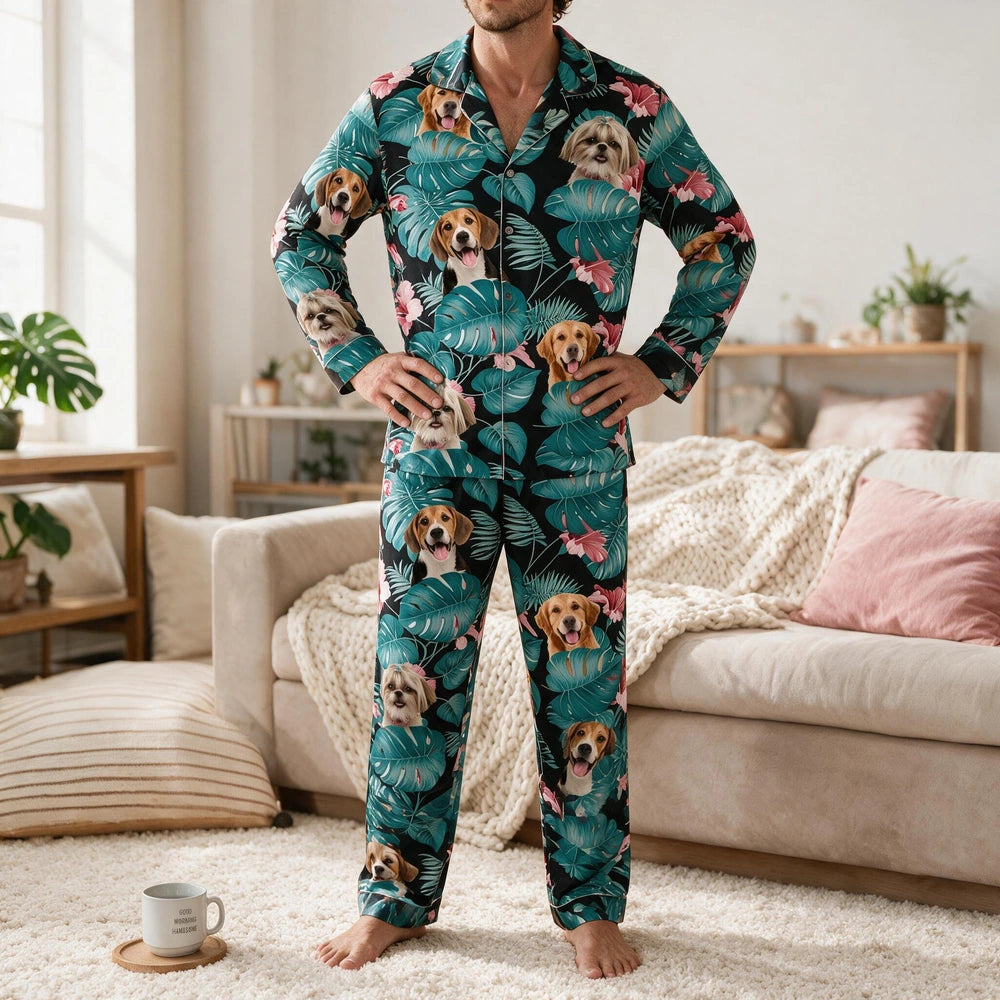 Custom Dog Cat Pajamas Christmas Pajamas — Christmas Gift M93W5