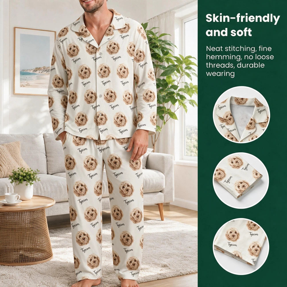 Custom Dog Cat Pajamas Add Name Pet Pajamas — Gift for Pet Lovers MZKGP