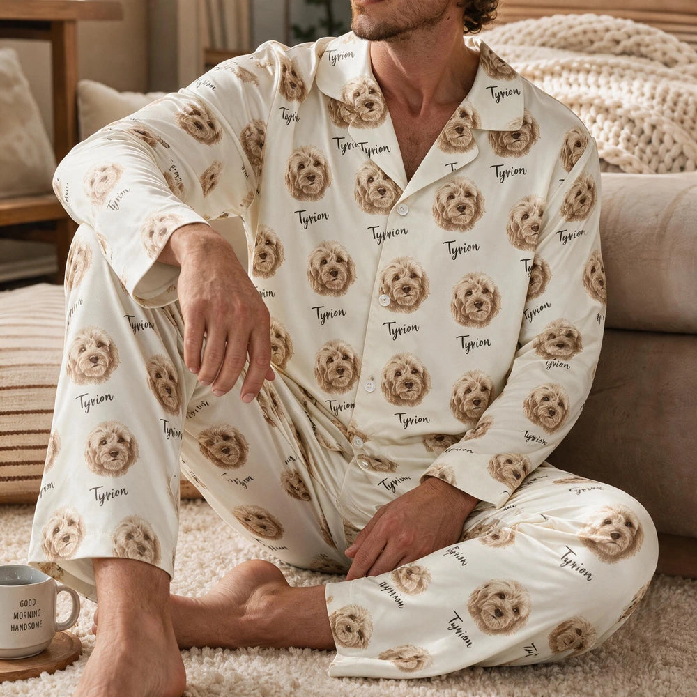 Custom Dog Cat Pajamas Add Name Pet Pajamas — Gift for Pet Lovers MZKGP