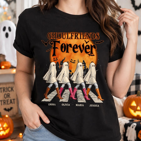 Custom Personalized Bootiful Besties T-Shirt with Halloween Ghosts 2WX8V